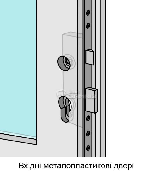 Вхідні металопластикові двері