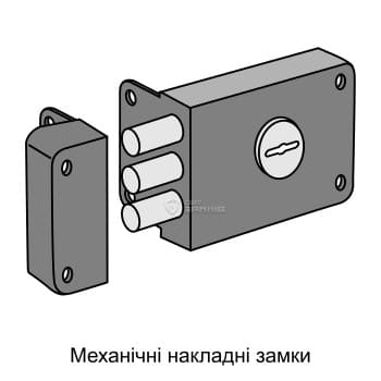 Механічні накладні замки