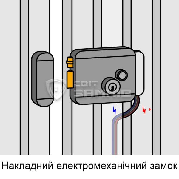 Електромеханічний накладний замок