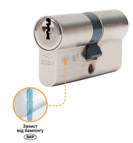 Запатентована технологія BKP (Bump Key Power) захист від бампінгу CISA C3000