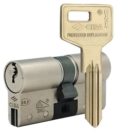 Циліндр CISA C3000S з ключами Комплектація серцевини CISA C3000S