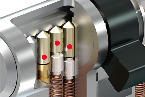 13 разных высот пинов в цилиндре ABUS