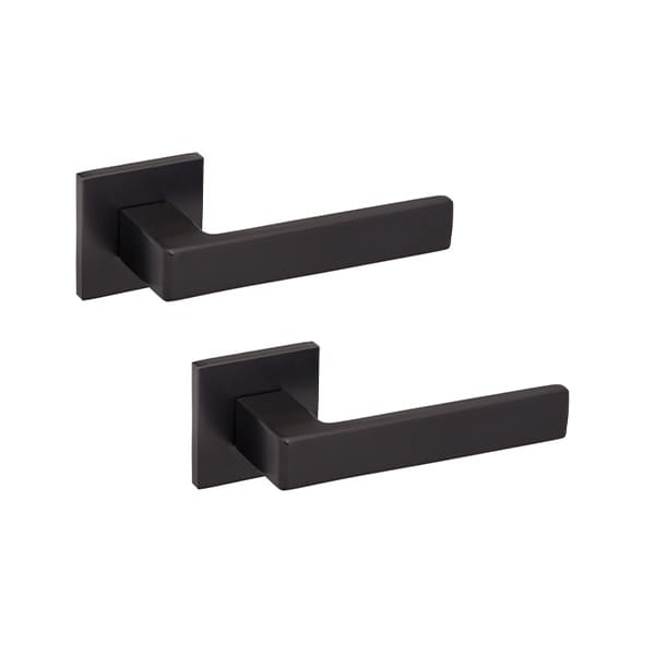 Ручки на розеті GAVROCHE Thorium (Z25) BLACK чорний