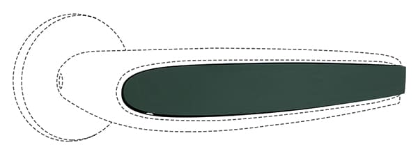 ABLOY Duetto вставка зеленого цвета