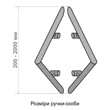 Розміри ручки-скоби