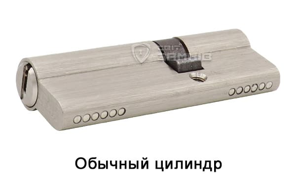 Обычный цилиндр без защиты от взлома Обычный цилиндр без защиты от взлома