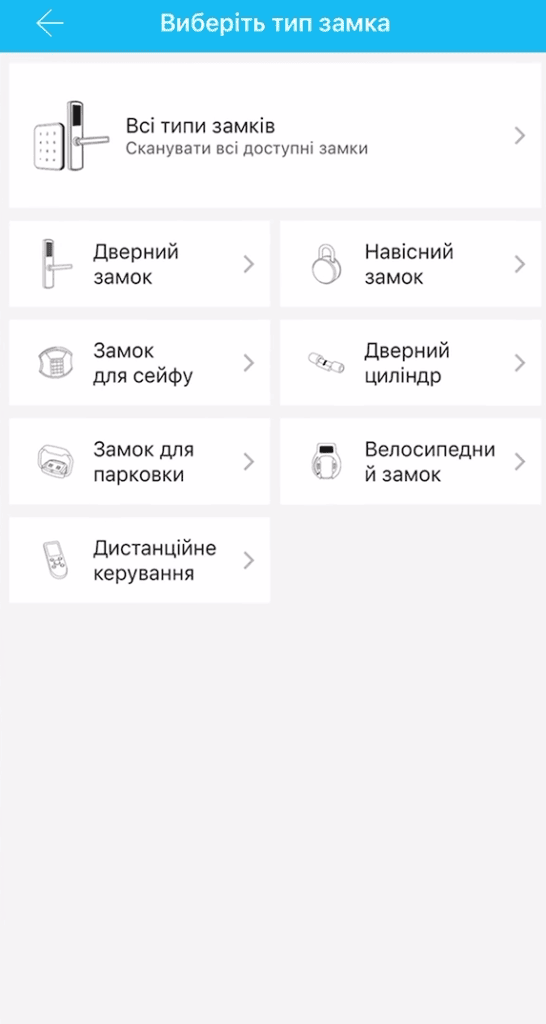 Все типы замков по выбору