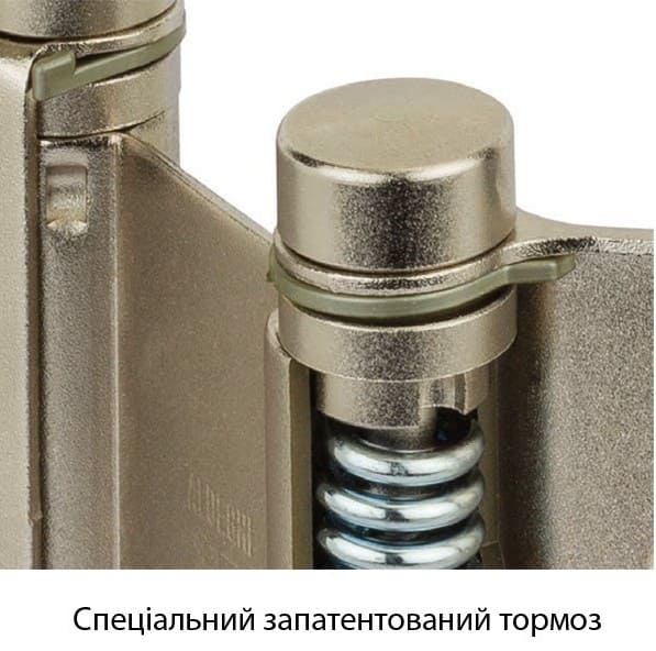 Наближена картинка будови завіса Спеціальний запатентований тормоз завіса
