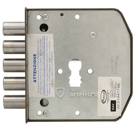 Габаритный накладной замок с ригелями Замок POTENT накладной с внутренней стороны