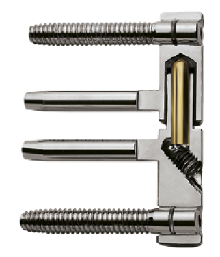 Штиревий завіс зсередини