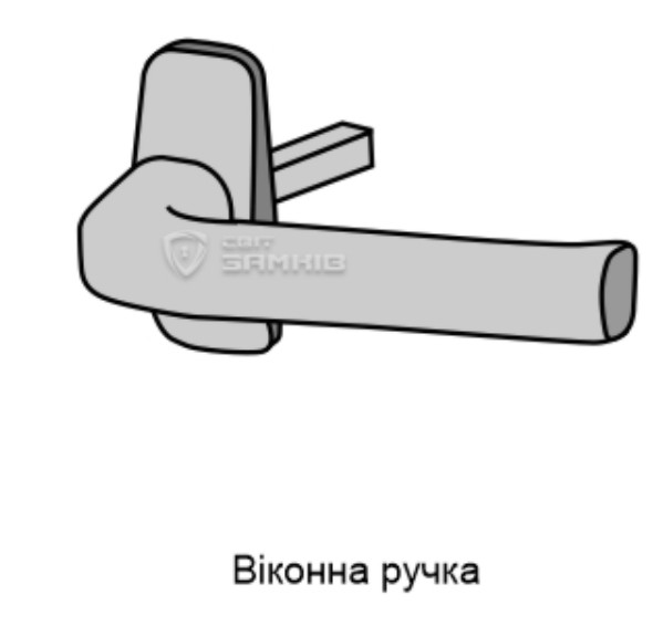 оконная ручка односторонняя