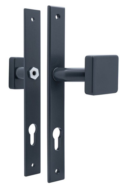 Фиксированные ручки на планке в цвете антрацит