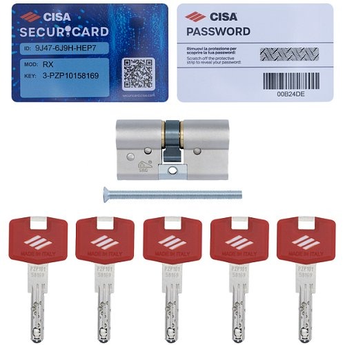 5 ключів до циліндрів CISA RX