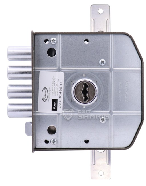 Накладной механизм с помповым ключевым отверстием Внутренняя часть накладного замка POTENT