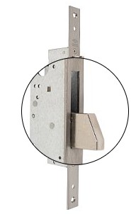 Откидной ригель во врезных механизмах