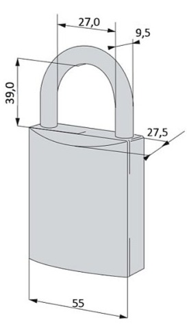 латунний корпус замка CISA