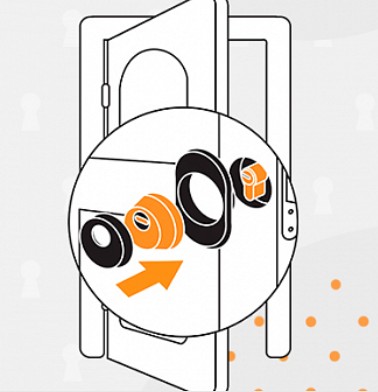 Установка врезной броненакладки мастерами