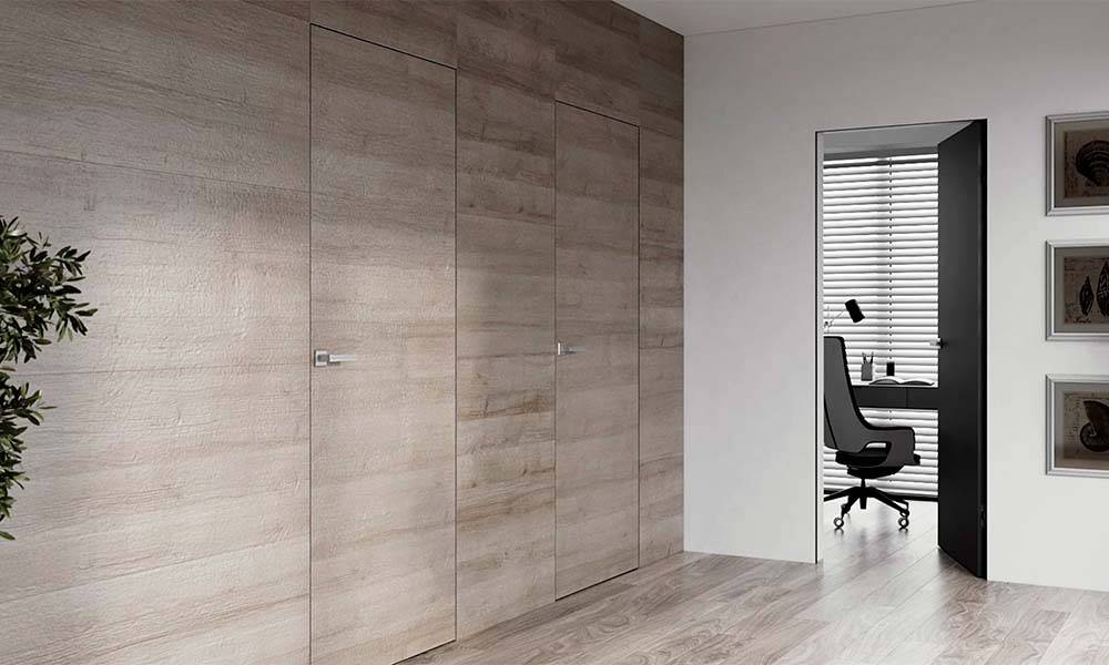 Реальный пример применения дверей со скрытой фурнитурой