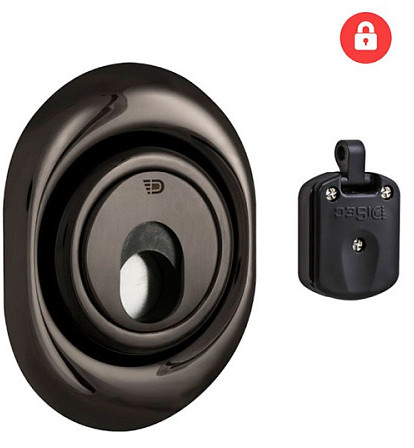 Черный магнитный ключ с броненакладкой