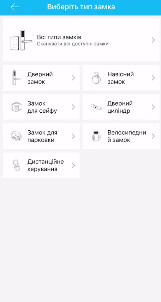Все типы замков по выбору
