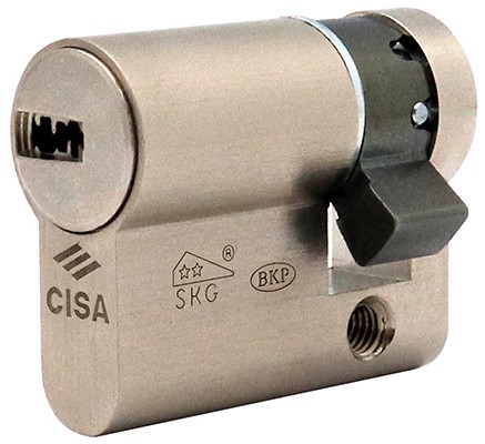 Цилиндр-половинка CISA Astral Tekno PRO никель матовый