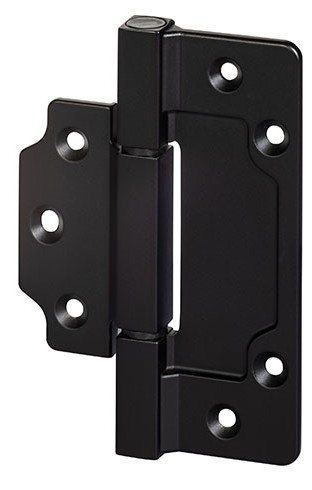 Чорний накладний завіс типу "метелик"