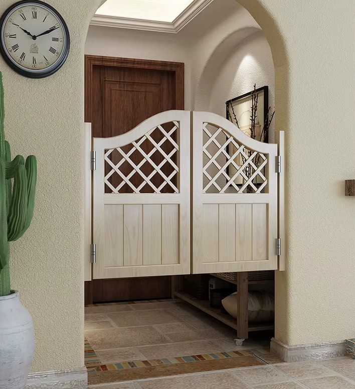 Классические барные двери Белые распашные двери