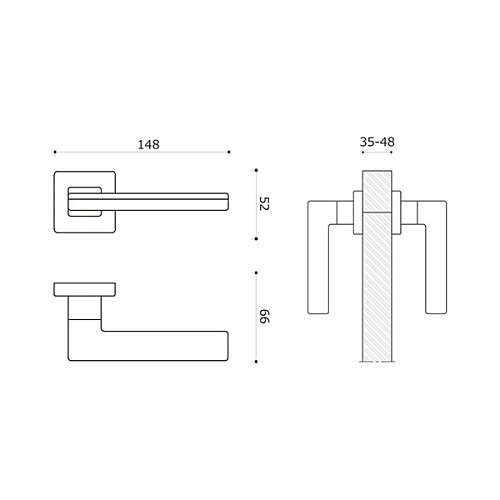 Ручки на розетте SYSTEM Larissa (RO11) CBM-CR/CBM матовый хром/хром - Фото №2