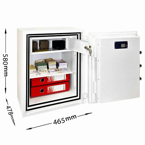 Сейф огнестойкий GRIFFON FRS.57.E WHITE - Фото №11