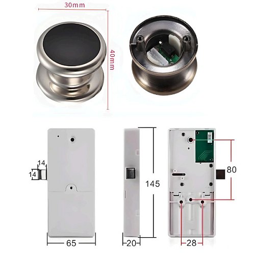 Замок меблевий PES Office 2 універсальний електронний - Фото №8