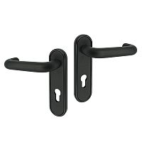 Ручки противопожарные на планке CISA 07070.26 нажимная-нажимная чёрный