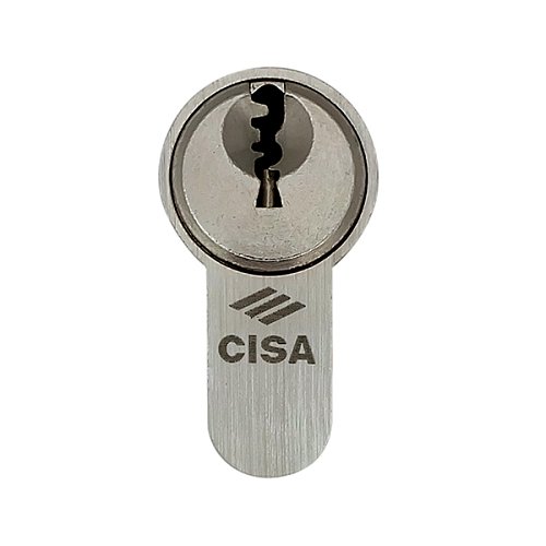 Цилиндр CISA C3000 90 (30*60) никель матовый 3 ключа - Фото №4