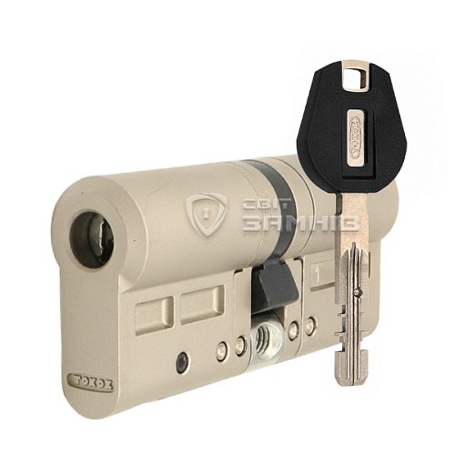 Циліндр TOKOZ Pro400 83 (48H*35) (H - гартована сторона) нікель матовий - Фото №1