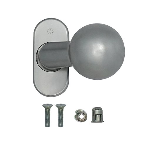 Ручка-кноб CISA 07070.56.0B1 фіксована анодований сірий - Фото №6