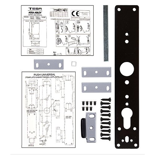 Антипаніка накладна TESA 1910 908 для евакуаційного виходу silver сірий - Фото №9