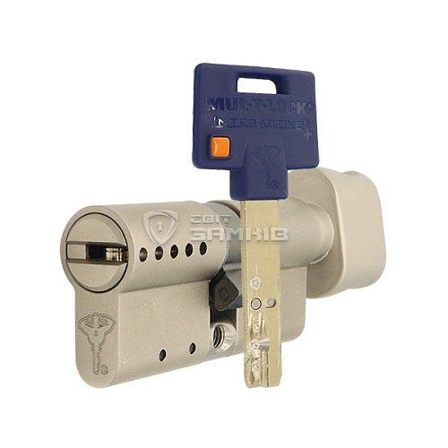 Циліндр MUL-T-LOCK MTL600/Interactive+ MOD 105T (60*45T) (модульний) нікель сатин - Фото №1