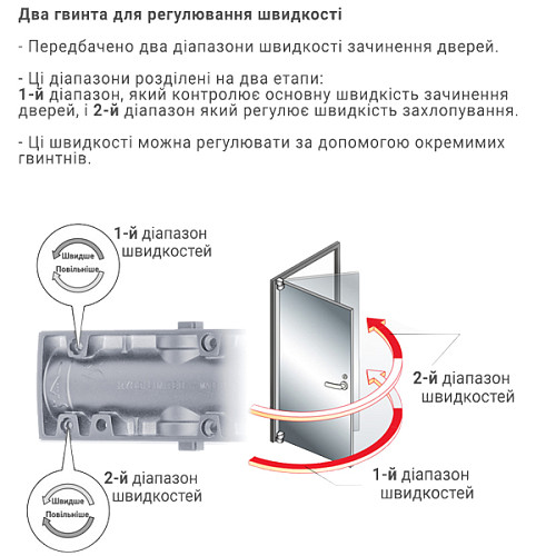 Доводчик RYOBI D-3200T BC SLD HO с фиксацией до 80кг Серый - Фото №5