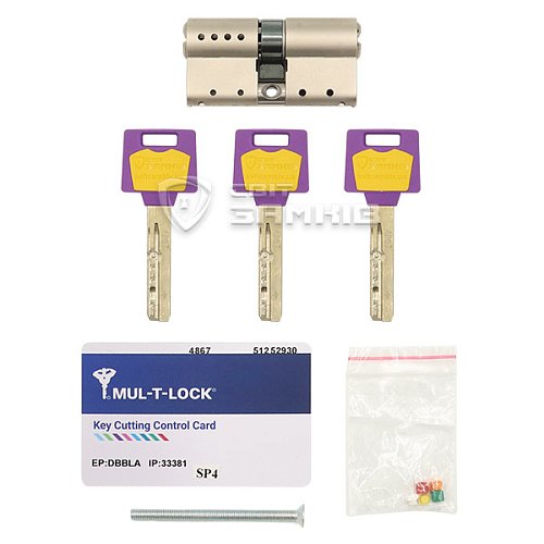 Циліндр MUL-T-LOCK MTL400/Classic Pro MOD 100 (45*55) (модульний) нікель сатин - Фото №4