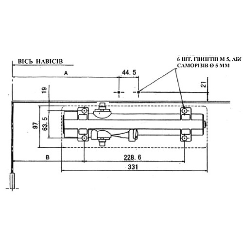 Доводчик RYOBI D-4550 BC/DA UNIV до 200кг FIRE Белый - Фото №12