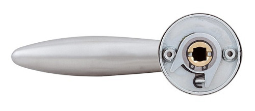 Ручки на розеті ROSTEX Bolzano ES53 нержавіюча сталь матова - Фото №2