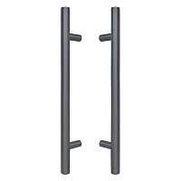 Ручки скоби ABARO Bali 90° L:800 X:600 D:32mm SS 304 антрацит RAL 7016 (комплект)