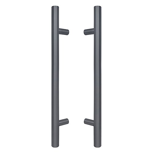 Ручки скобы ABARO Bali 90° L: 800 X: 600 D: 32mm SS 304 антрацит RAL 7016 (комплект) - Фото №1