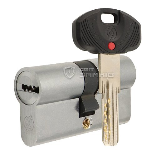 Цилиндр SECUREMME K2 90 (45*45) матовый хром - Фото №1