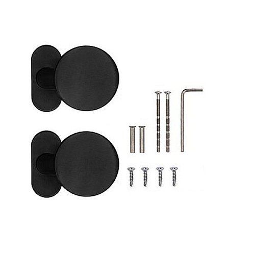 Ручки на розеті ABARO Lido FF фіксована-фіксована чорний - Фото №4