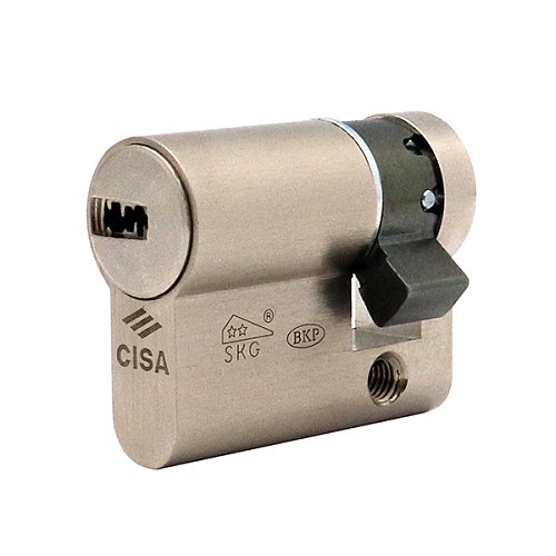 Циліндр половинка CISA Astral Tekno PRO 40 (30*10) нікель матовий 3 ключі - Фото №2