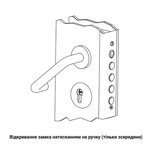 Механізм замка CISA 56835 Comfortlock (BS67,5*85мм) хром матовий - Фото №6