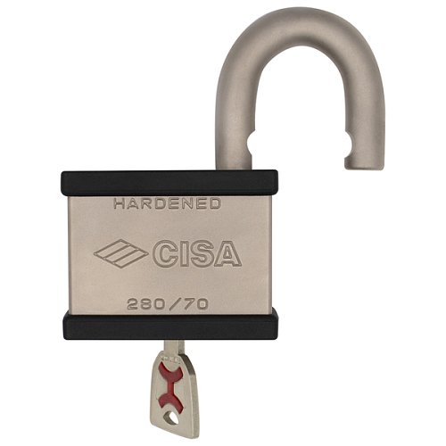Замок навесной CISA 2805P.70 (70 мм, 2 ключа) - Фото №5