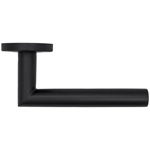 Ручки на розеті ABARO Lido MM кругла розета чорний - Фото №5