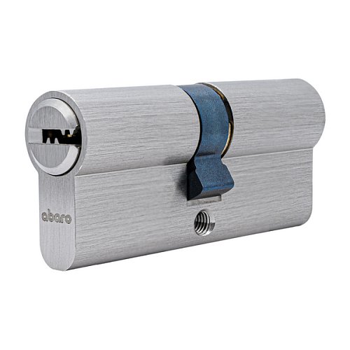 Циліндр ABARO B100 90 (35*55) Ni нікель сатин 5 ключів - Фото №2