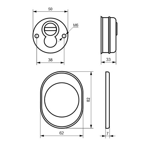 Протектор AZZI FAUSTO F23 Topsecure 25 мм 85х70 хром - Фото №5